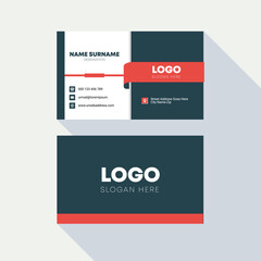 Red Vector Creative Business Card Design Template