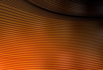 Dark Orange vector backdrop with wry lines.