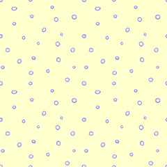 Spotted abstract vector background. Cute pastel seamless pattern with spots, asymmetric random polka dots, circles, bubbles. Design for fabric, wrapping paper. Fun simple texture, backdrop