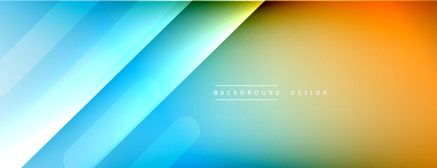 Dynamic lines abstract background. 3D shadow effects and fluid gradients. Modern overlapping forms