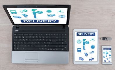 Delivery concept on different devices