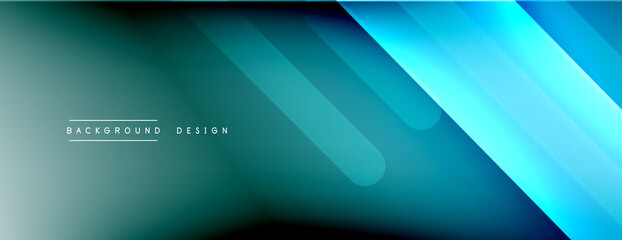 Obraz premium Dynamic lines abstract background. 3D shadow effects and fluid gradients. Modern overlapping forms