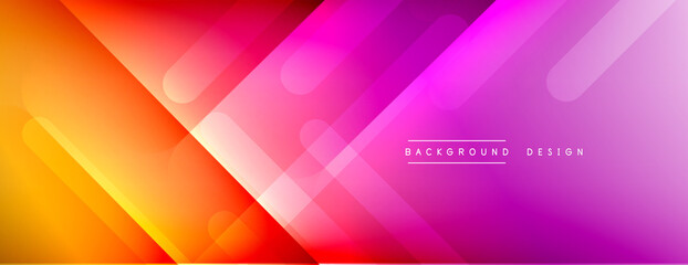 Dynamic lines abstract background. 3D shadow effects and fluid gradients. Modern overlapping forms