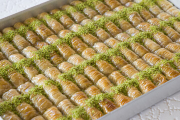 Traditional delicious fresh Turkish Baklava