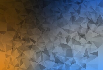 Light Blue, Yellow vector low poly layout.