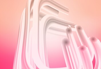 Light Pink vector layout with wry lines.