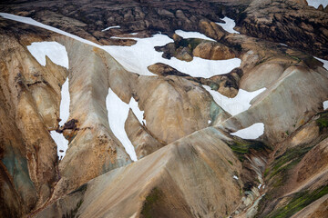 Volcanic mountains of Landmannalaugar in Fjallabak Nature Reserve. Iceland