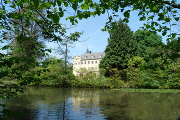 Fototapeta na wymiar Schlossgraben Schloss Bückeburg