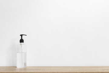 Coronavirus prevention hand sanitizer gel for hand hygiene corona virus protection.