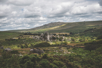Fototapeta na wymiar Dartmoor National Park, Landscapes