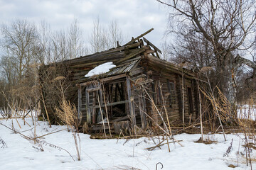 house in a ruined village