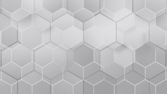 Stylish beautiful gray honeycomb hexagon pattern background