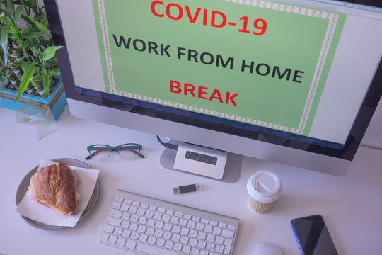 Coronavirus. With the covid-19 pandemic, work from home has increased. It's time for a break. With the vaccination of the population the contagion is reduced and this work system will decrease