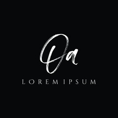 Letter OA luxury logo design vector