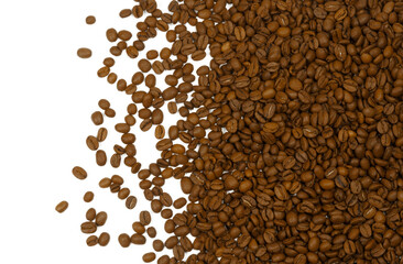 Roasted aromatic coffee beans. Coffee background.