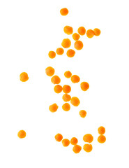 Lentils isolated on white background.