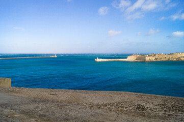 Fototapeta na wymiar Picturesque image,of the malta's harbour