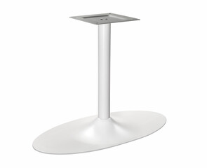 Table base on white background 