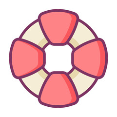 buoy float support swim single isolated icon with filled line style