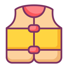 swim swimming vest float single isolated icon with filled line style