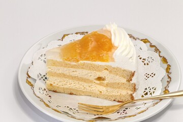 オレンジのショートケーキ