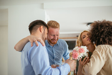 Celebrate friendship into new apartment