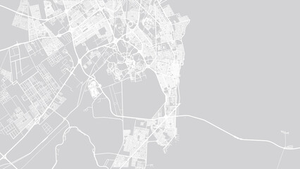 Urban vector city map of Khobar, Saudi Arabia, Middle East
