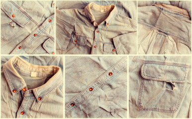 vieille chemise en jean