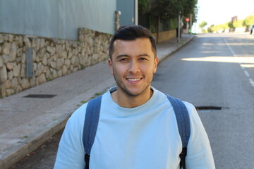 Obraz premium Young man with mixed ethnicity