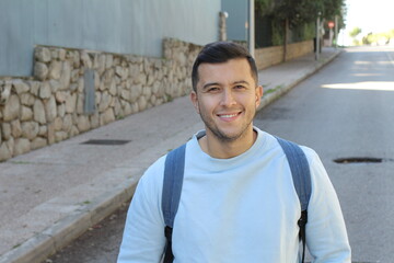 Young man with mixed ethnicity