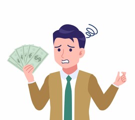 緑のネクタイの男性