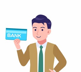 緑のネクタイの男性