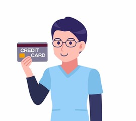 メガネを掛けた看護師の男性