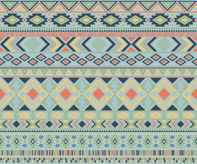 American indian pattern tribal ethnic motifs geometric vector background.