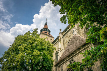 Fototapeta na wymiar Medieval Lutheran Church in Romania