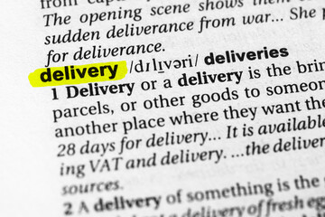 Highlighted word delivery concept and meaning