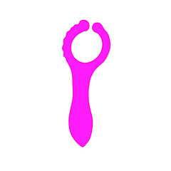 Illustration of a sex toy. Artificial phallus isolated on a white background.