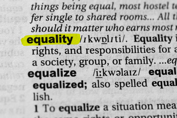 Highlighted word equality concept and meaning