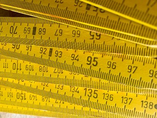 yellow measuring tape