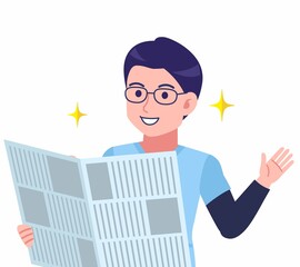 メガネを掛けた看護師の男性