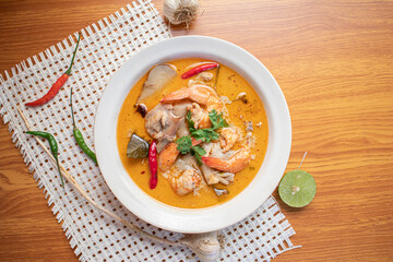Tom Yam Kung thai spicy food 