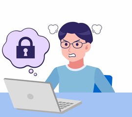 メガネを掛けた若い男性