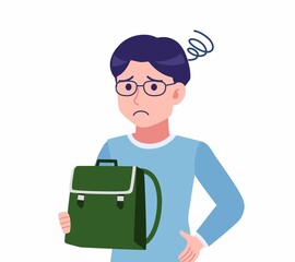 メガネを掛けた若い男性