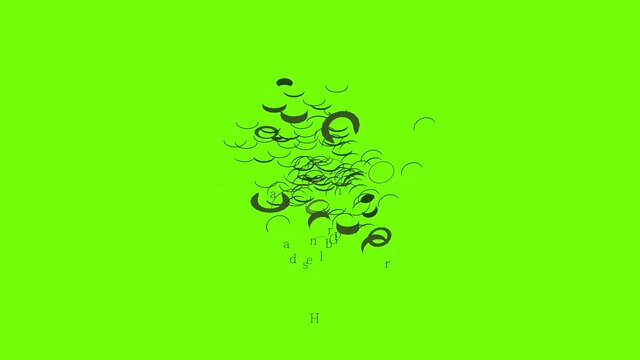 Grip handlebar icon animation cartoon object on green screen background