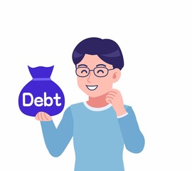 メガネを掛けた若い男性