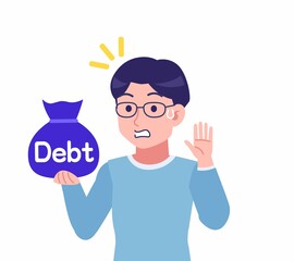 メガネを掛けた若い男性