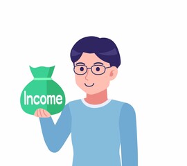 メガネを掛けた若い男性