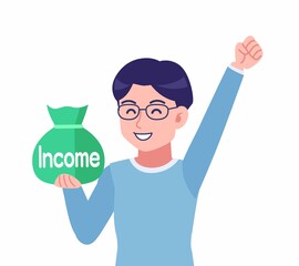 メガネを掛けた若い男性