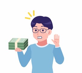 メガネを掛けた若い男性