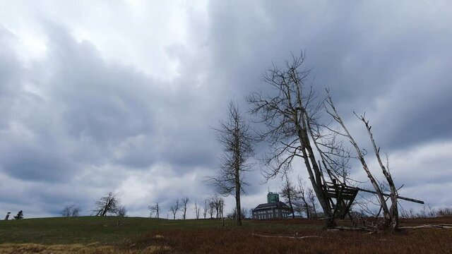 ther kahler asten mountain near winterberg germany in a timelapse